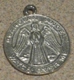 pewter angel coin